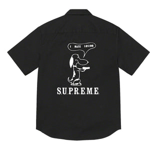SUPREME DOG S/S WORK SHIRT-BLACK