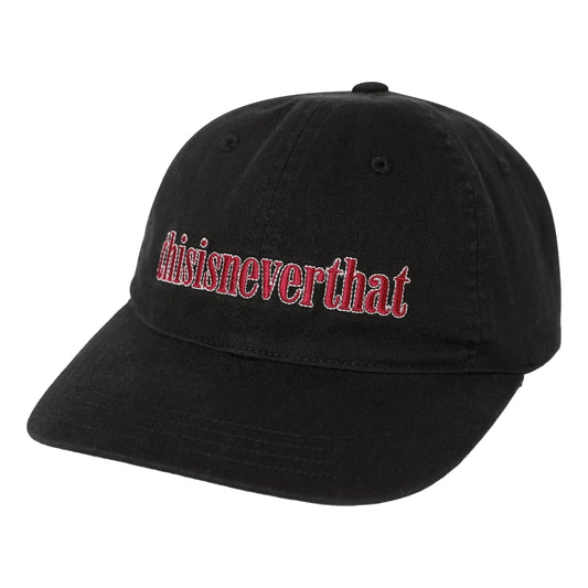 THIS IS NEVER THAT DOUBLE STITCH ONYX CAP-BLACK