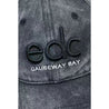 ESPRIT EDC CAUSEWAY BAY WASHED DISTRESSED BASEBALL CAP-BLACK