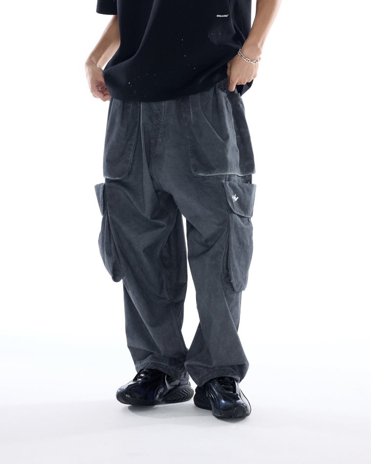 NINE POINT NINE ELEMENT 360 UTILITY PANTS-IVORY