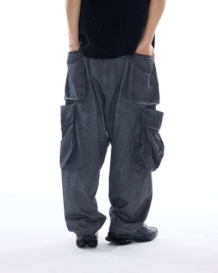 NINE POINT NINE ELEMENT 360 UTILITY PANTS-WASH GREY
