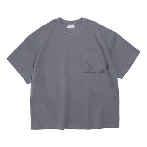 NINE POINT NINE ELEMENT 3D POCKET S/S TEE-GREY
