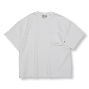 NINE POINT NINE ELEMENT 3D POCKET S/S TEE-WHITE