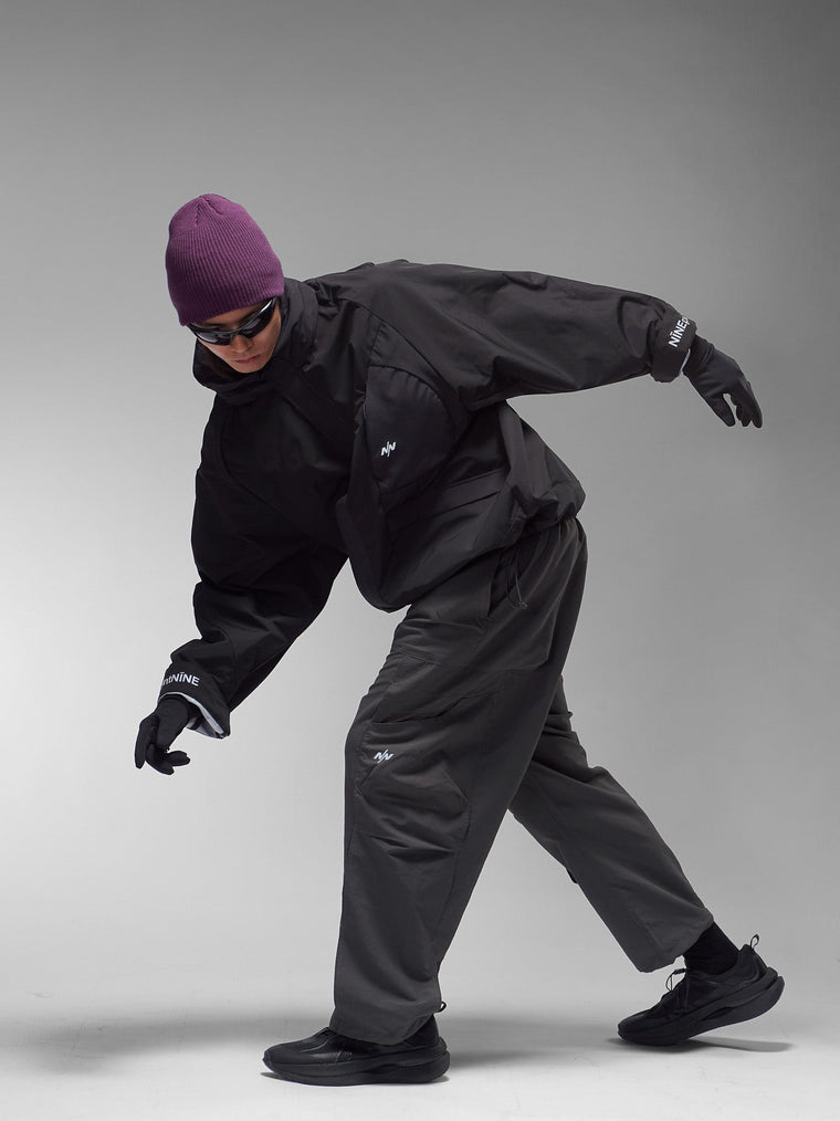 NINE POINT NINE ELEMENT 3L SHELL PARKA-BROWN