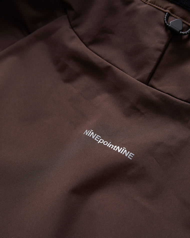 NINE POINT NINE ELEMENT 3L SHELL PARKA-BROWN
