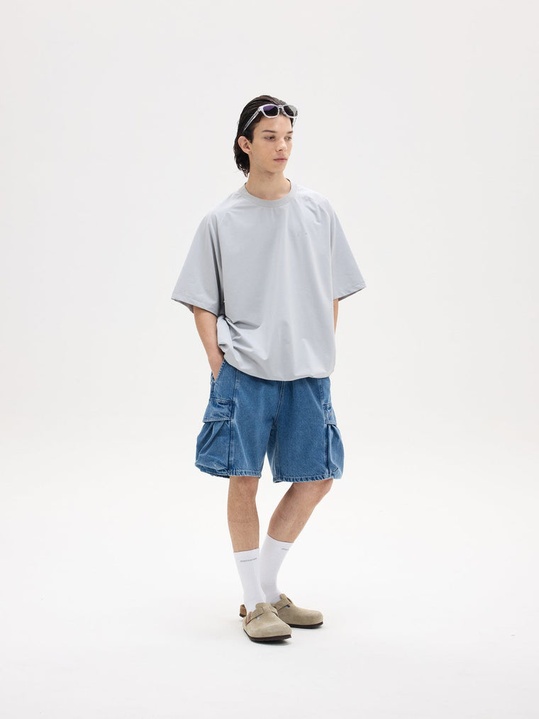 NINE POINT NINE ELEMENT FAST DRY TEE-LIGHT GREY