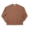 NINE POINT NINE ELEMENT POCKET L/S TEE-BROWN