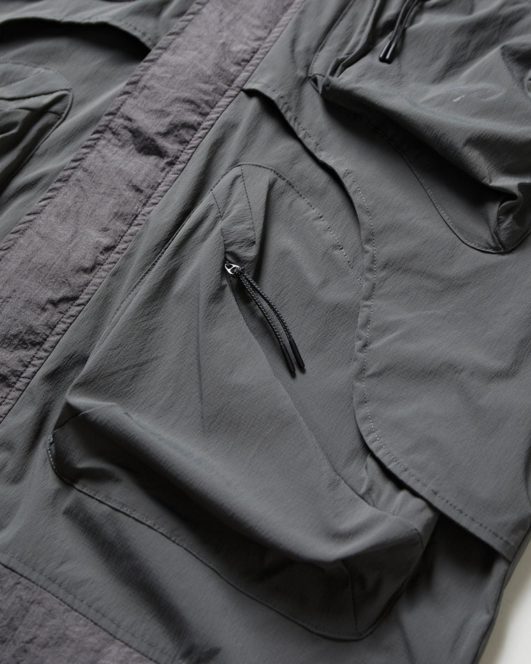 NINE POINT NINE ELEMENT POCKET PARKA JACKET-GREY