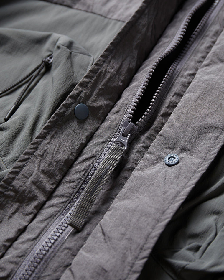 NINE POINT NINE ELEMENT POCKET PARKA JACKET-GREY