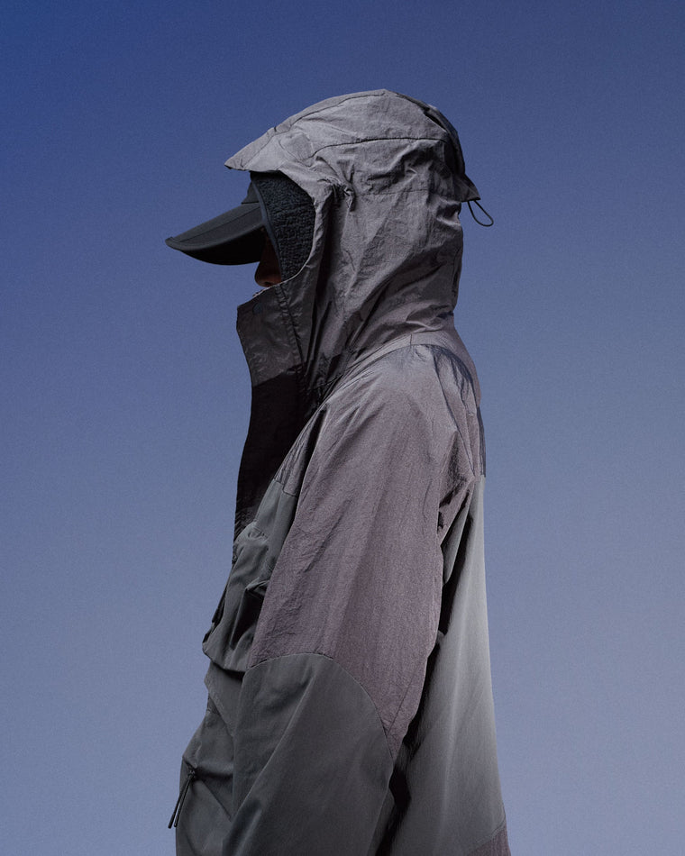 NINE POINT NINE ELEMENT POCKET PARKA JACKET-BLACK