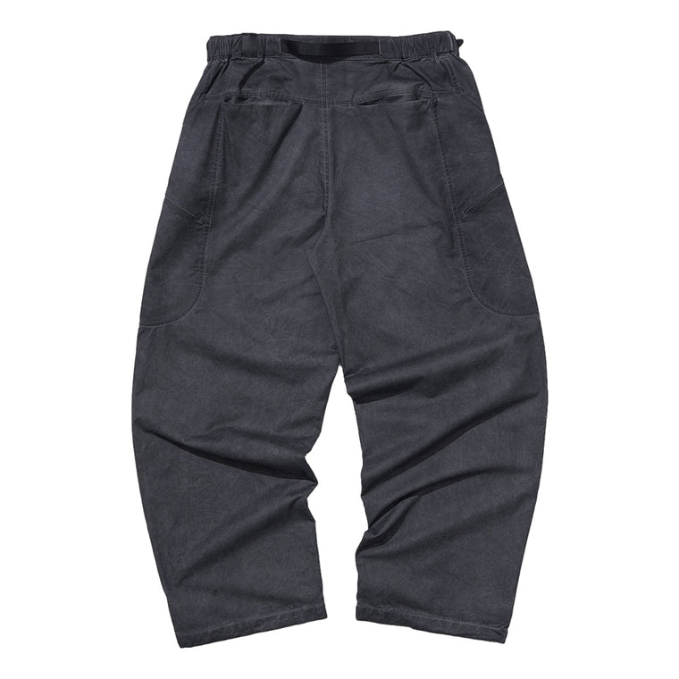 NINE POINT NINE ELEMENT SIDE POCKET ARC PANTS-WASH GREY