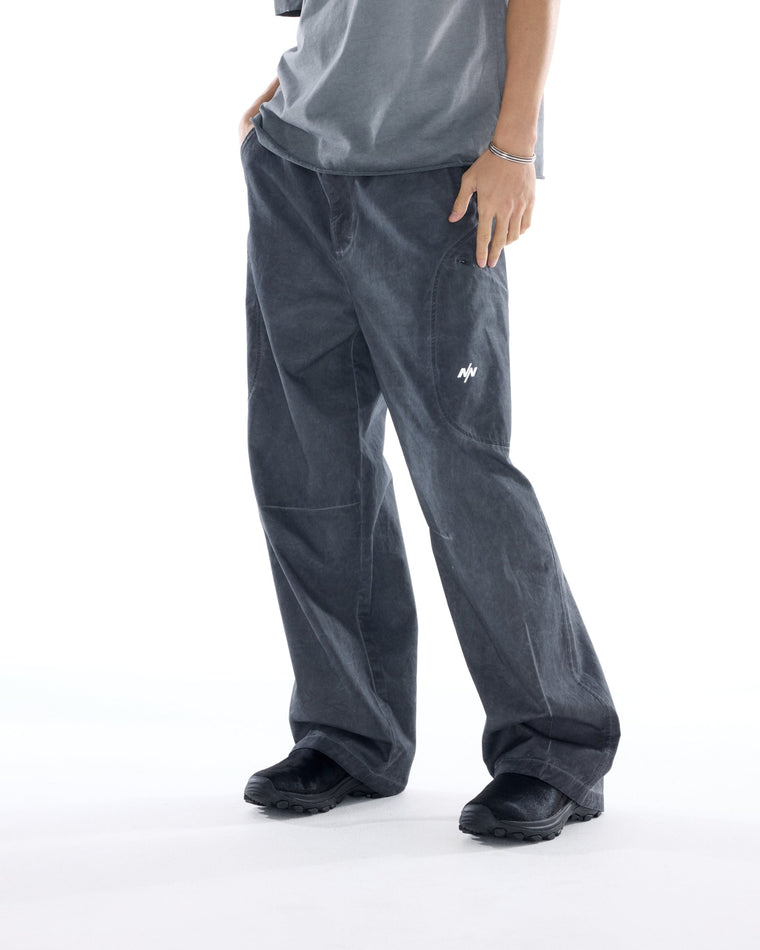 NINE POINT NINE ELEMENT SIDE POCKET ARC PANTS-BLACK