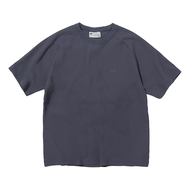 NINE POINT NINE ELEMENT SOLOTEX WAFFLE TEE-GREY