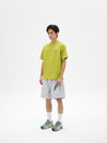 NINE POINT NINE ELEMENT SOLOTEX WAFFLE TEE-FLUORESCENT YELLOW