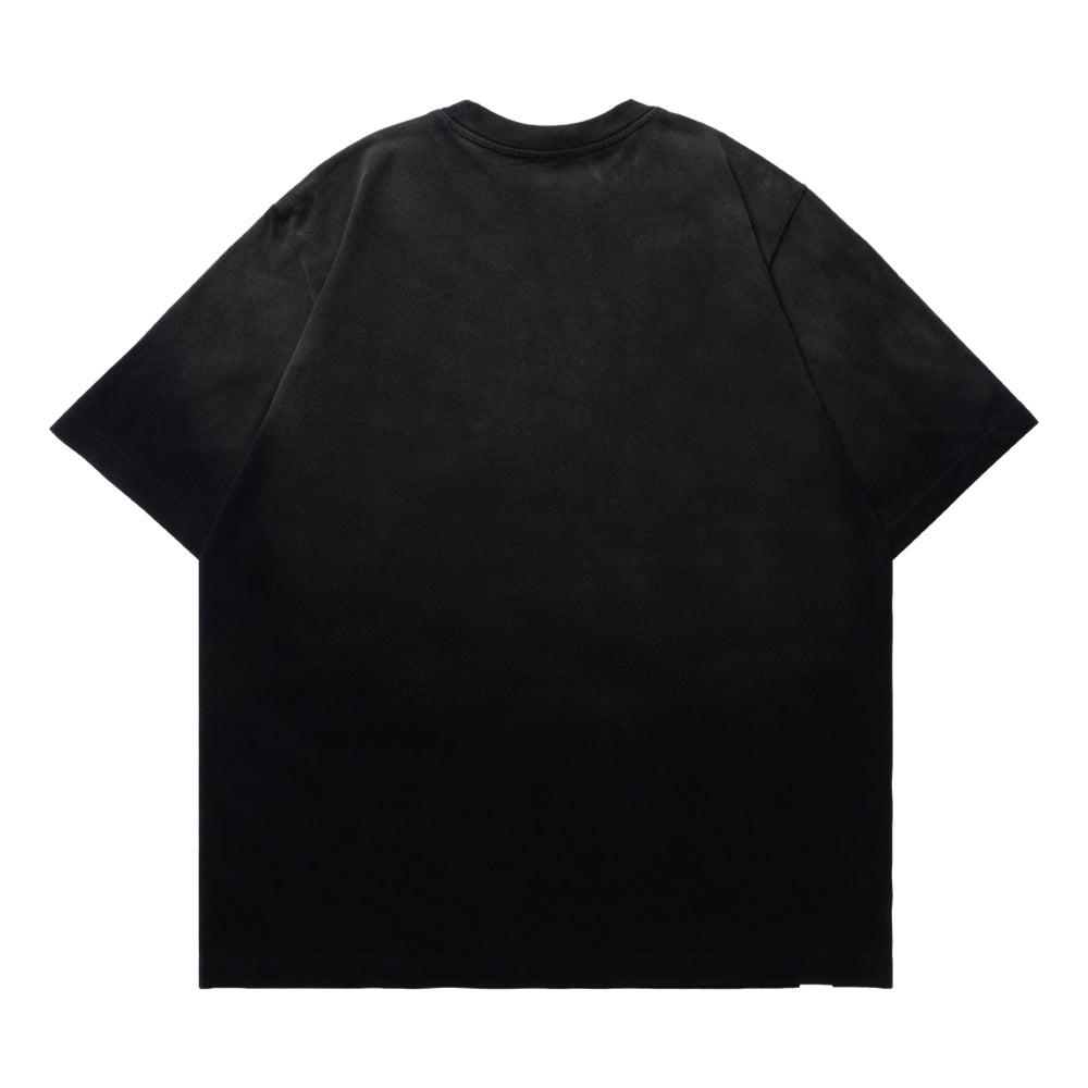 SCENE BY ICE FIRE EMB POCKET WASHED TEE-GREY