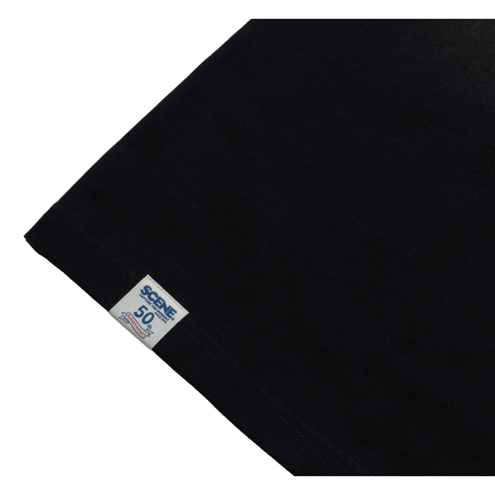 SCENE BY ICE FIRE EMB POCKET WASHED TEE-GREY