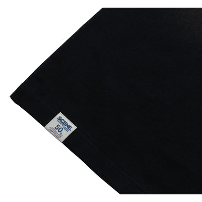 SCENE BY ICE FIRE EMB POCKET WASHED TEE-GREY