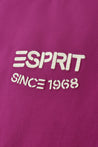 ESPRIT EMBROIDERED LOGO SHORT SLEEVE TEE-PLUM