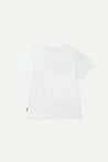 ESPRIT EMBROIDERED LOGO SHORT SLEEVE TEE-WHITE