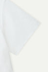 ESPRIT EMBROIDERED LOGO SHORT SLEEVE TEE-WHITE