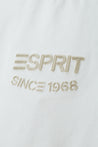ESPRIT EMBROIDERED LOGO SHORT SLEEVE TEE-WHITE