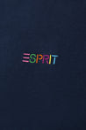 ESPRIT EMBROIDERED LOGO SHORT SLEEVE TEE-NAVY