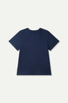 ESPRIT EMBROIDERED LOGO SHORT SLEEVE TEE-NAVY