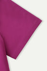 ESPRIT EMBROIDERED LOGO SHORT SLEEVE TEE-PLUM