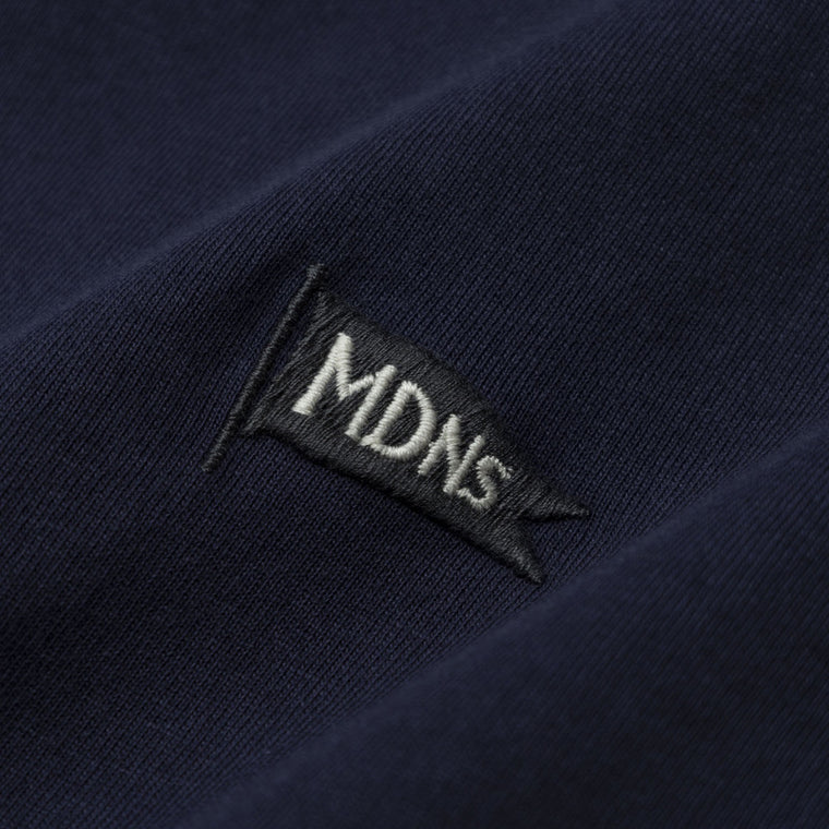 MADNESS EMBROIDERY PRINT TEE-NAVY