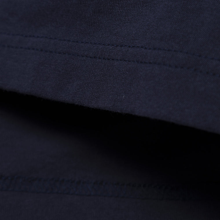 MADNESS EMBROIDERY PRINT TEE-NAVY