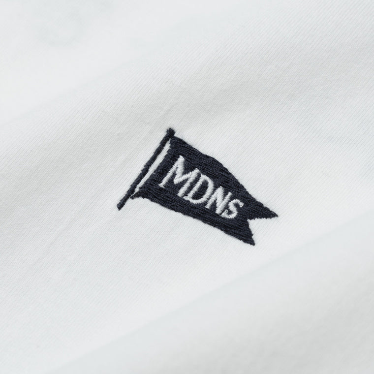MADNESS EMBROIDERY PRINT TEE-WHITE