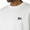 MADNESS EMBROIDERY PRINT TEE-WHITE