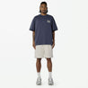 MADNESS EMBROIDERY TEE-NAVY