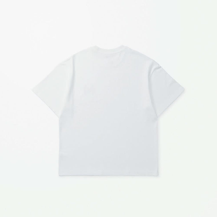 MADNESS EMBROIDERY TEE-WHITE