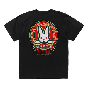 #FR2 EMBROIDERY 頭狂色情兎 T-SHIRT-BLACK