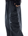 NINE POINT NINE ESCAPE T4 WIDE PANTS-WASH GREY