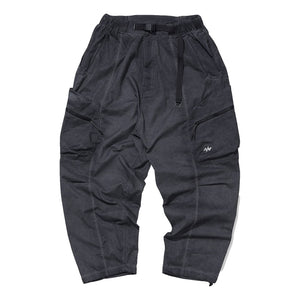 NINE POINT NINE ESCAPE T4 WIDE PANTS-WASH GREY