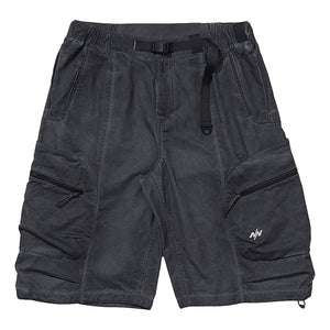 NINE POINT NINE ESCAPE T4 WIDE SHORTS-WASH GREY