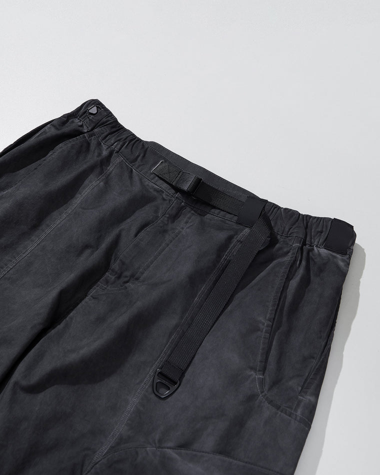 NINE POINT NINE ESCAPE T4 WIDE SHORTS-WASH GREY