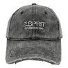 ESPRIT CAUSEWAY BAY WASHED DISTRESSED BASEBALL CAP-BLACK