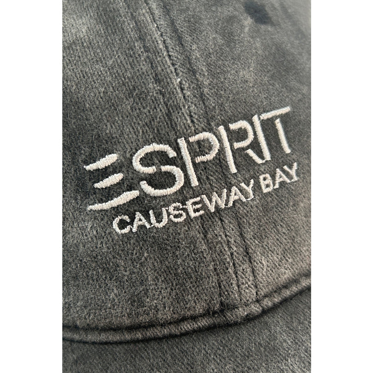 ESPRIT CAUSEWAY BAY WASHED DISTRESSED BASEBALL CAP-BLACK