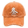 ESPRIT ESPRIT "SAN" WASHED DISTRESSED BASEBALL CAP-ORANGE
