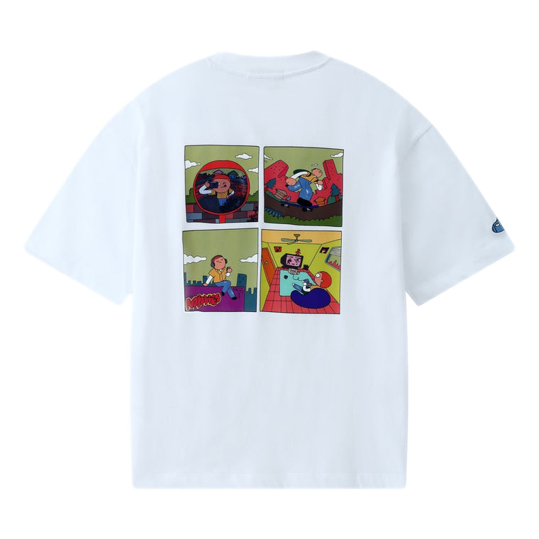 ESPRIT X MR NOBODIES GRAPHIC T-SHIRT（UNISEX）-WHITE