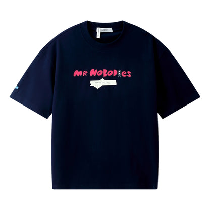 ESPRIT X MR NOBODIES GRAPHIC T-SHIRT（UNISEX）-NAVY