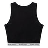 NEUTRAL SOCIETY ESSENTIAL CROPPED TANK-BLACK