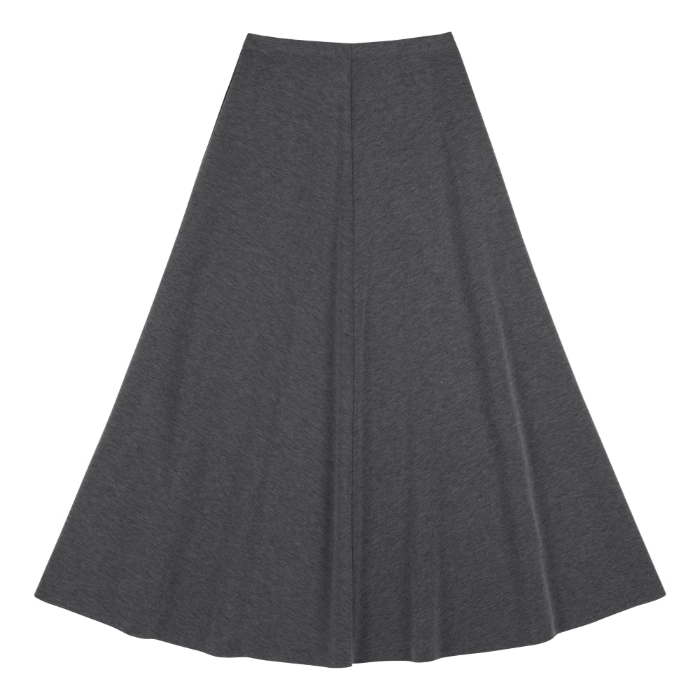 NEUTRAL SOCIETY ESSENTIAL DAILY SKIRT-DARK GREY