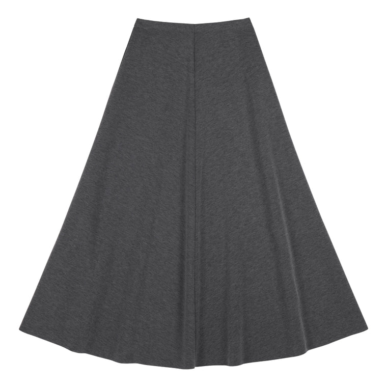 NEUTRAL SOCIETY ESSENTIAL DAILY SKIRT-DARK GREY