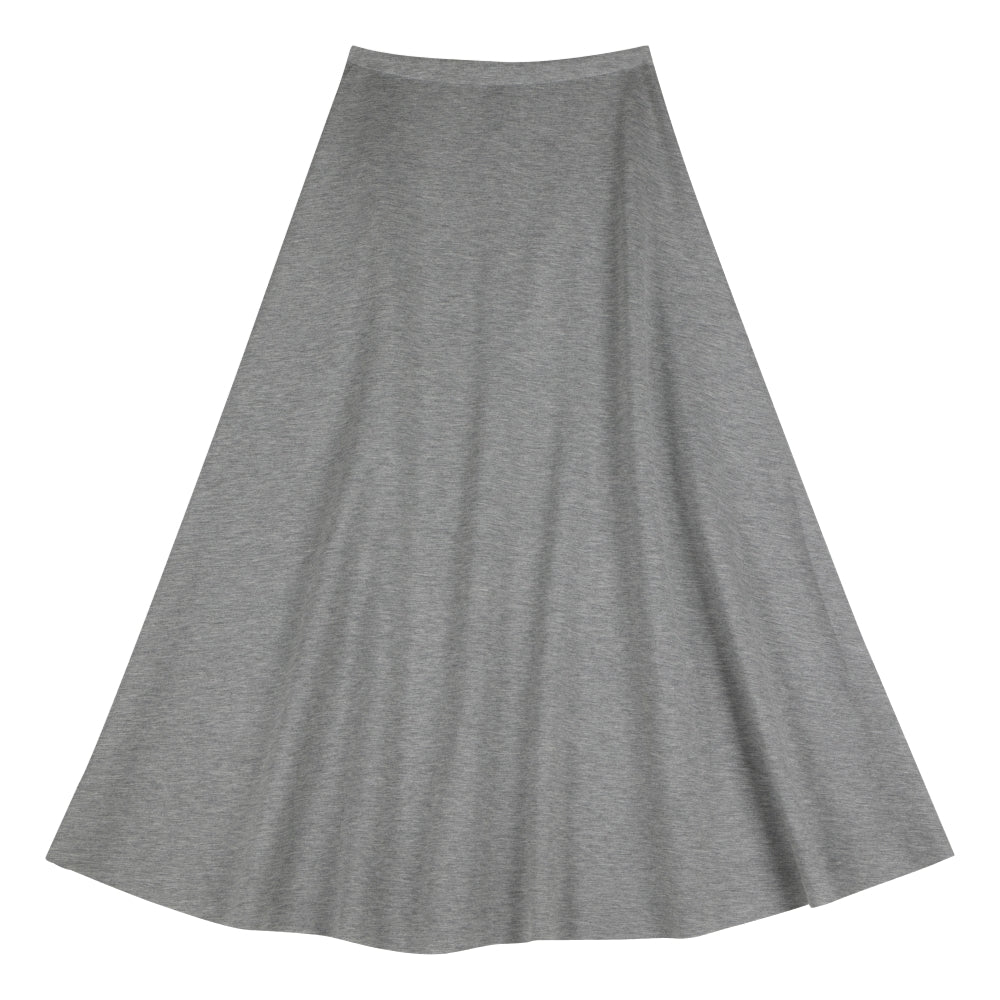 NEUTRAL SOCIETY ESSENTIAL DAILY SKIRT-LIGHT GREY