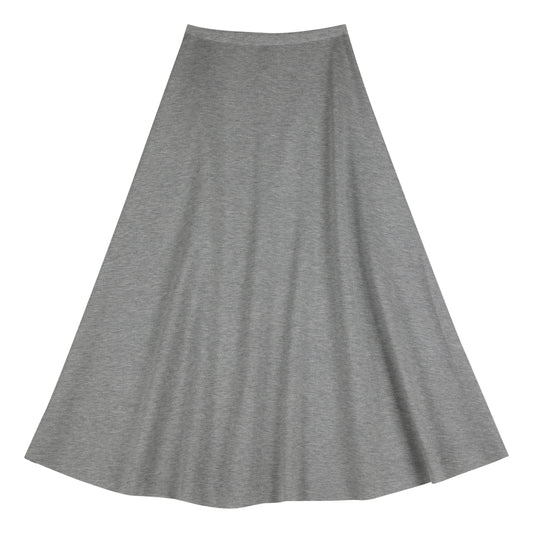 NEUTRAL SOCIETY ESSENTIAL DAILY SKIRT-LIGHT GREY