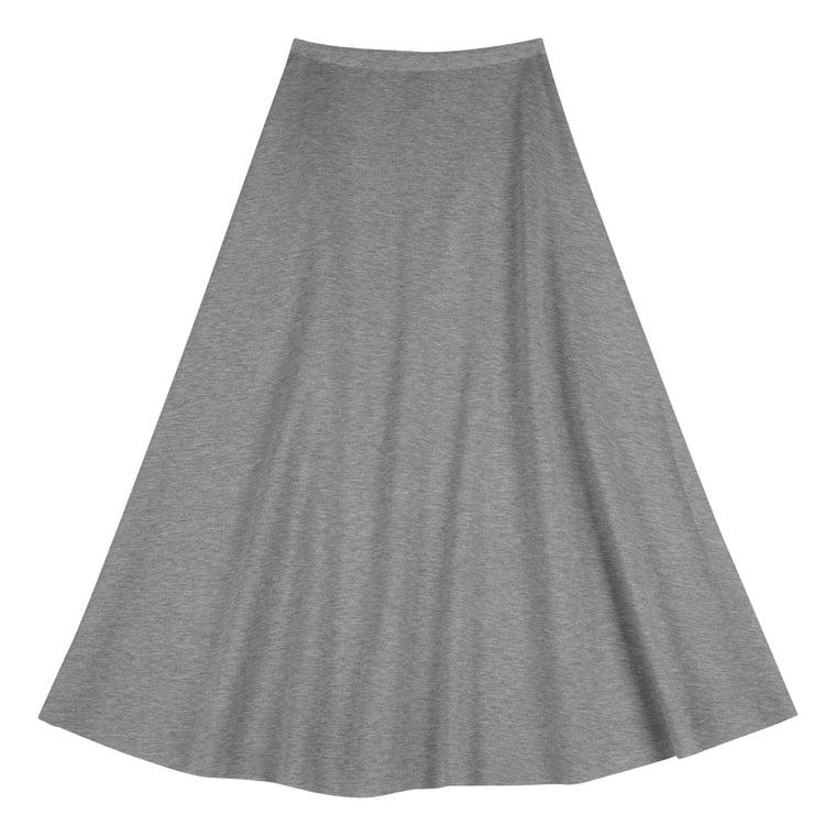 NEUTRAL SOCIETY ESSENTIAL DAILY SKIRT-LIGHT GREY